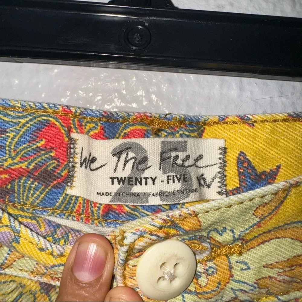 NWOT Free People Alani Floral Print Cutoff Shorts Size 25 - Picture 5 of 5